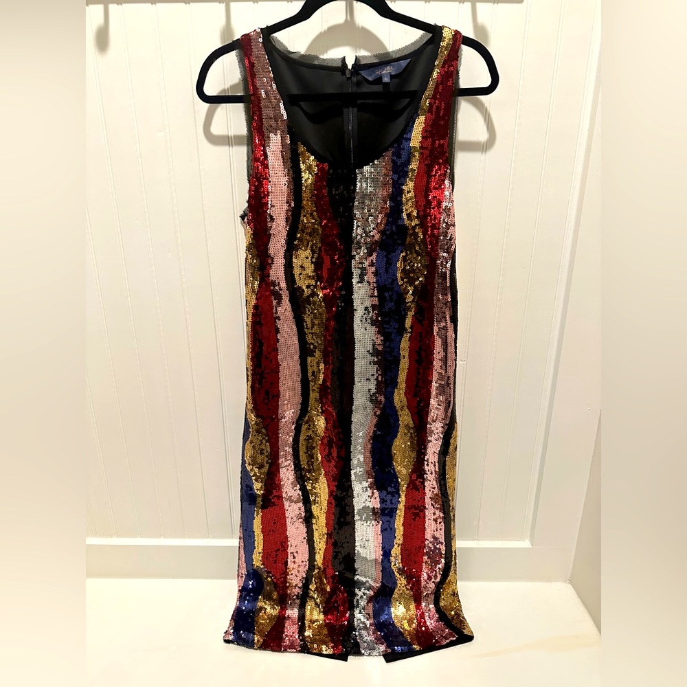 NWT - Rachel Roy dress.. multi color shimmer on front .. size L .new with tags